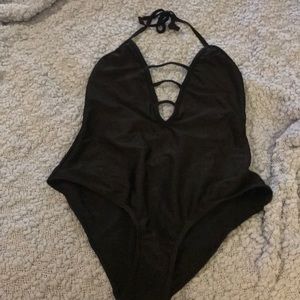 Super cute black one piece swim suit